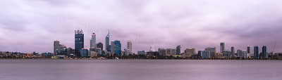 Perth and the Swan River at Sunrise, 6th January 2012