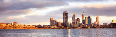Perth and the Swan River at Sunrise, 7th January 2012