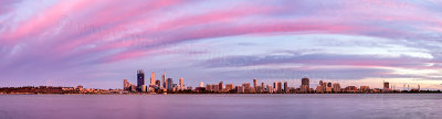 Perth and the Swan River at Sunrise, 24th January 2012