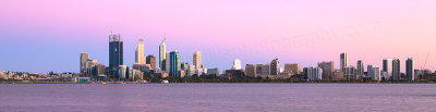Perth and the Swan River at Sunrise, 5th February 2012