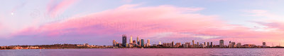 Perth and the Swan River at Sunrise, 9th February 2012