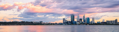 Perth and the Swan River at Sunrise, 10th February 2012
