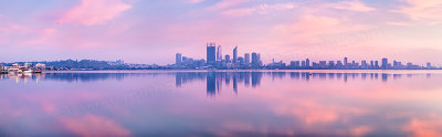 Perth and the Swan River at Sunrise, 15th February 2012