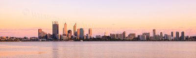 Perth and the Swan River at Sunrise, 20th February 2012