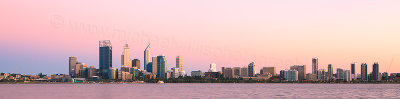 Perth and the Swan River at Sunrise, 21st February 2012