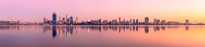 Perth and the Swan River at Sunrise, 22nd February 2012