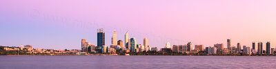 Perth and the Swan River at Sunrise, 2nd March 2012