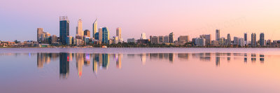 Perth and the Swan River at Sunrise, 7th March 2012