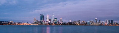 Perth and the Swan River at Sunrise, 13th March 2012