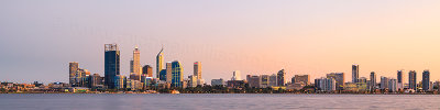 Perth and the Swan River at Sunrise, 29th March 2012
