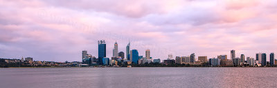 Perth and the Swan River at Sunrise, 30th March 2012
