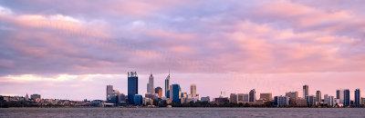 Perth and the Swan River at Sunrise, 2nd April 2012