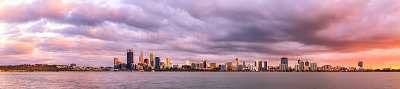 Perth and the Swan River at Sunrise, 4th April 2012