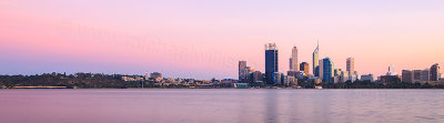 Perth and the Swan River at Sunrise, 10th April 2012