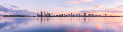 Perth and the Swan River at Sunrise, 16th April 2012