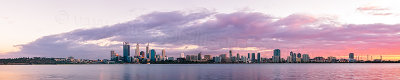 Perth and the Swan River at Sunrise, 19th April 2012