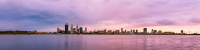 Perth and the Swan River at Sunrise, 28th April 2012