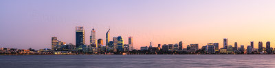 Perth and the Swan River at Sunrise, 1st May 2012
