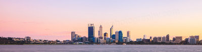Perth and the Swan River at Sunrise, 2nd May 2012