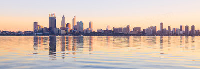 Perth and the Swan River at Sunrise, 16th May 2012
