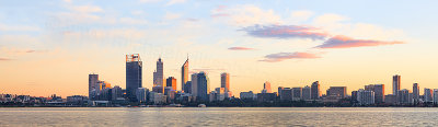 Perth and the Swan River at Sunrise, 17th May 2012