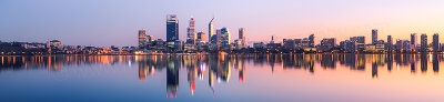 Perth and the Swan River at Sunrise, 21st May 2012