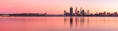 Perth and the Swan River at Sunrise, 25th May 2012