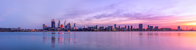 Perth and the Swan River at Sunrise, 26th May 2012