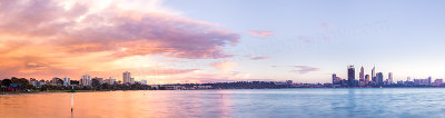 Perth and the Swan River at Sunrise, 31st May 2012