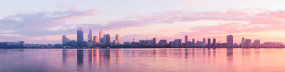 Perth and the Swan River at Sunrise, 1st June 2012