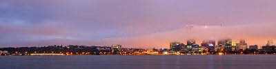 Perth and the Swan River at Sunrise, 16th June 2012