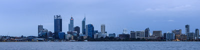Perth and the Swan River at Sunrise, 10th July 2012