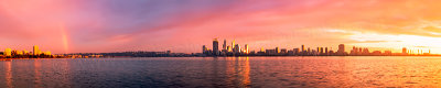 Perth and the Swan River at Sunrise, 13th July 2012
