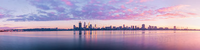 Perth and the Swan River at Sunrise, 14th July 2012