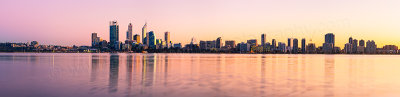 Perth and the Swan River at Sunrise, 19th July 2012