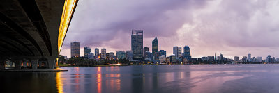 Perth and the Swan River at Sunrise, 31st July 2012