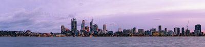 Perth and the Swan River at Sunrise, 6th August 2012