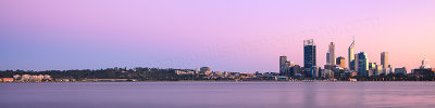 Perth and the Swan River at Sunrise, 18th August 2012
