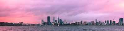 Perth and the Swan River at Sunrise, 21st August 2012