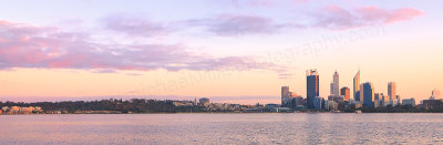 Perth and the Swan River at Sunrise, 23rd August 2012