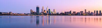 Perth and the Swan River at Sunrise, 30th August 2012