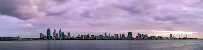 Perth and the Swan River at Sunrise, 5th September 2012