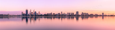 Perth and the Swan River at Sunrise, 6th September 2012