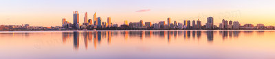 Perth and the Swan River at Sunrise, 12th September 2012