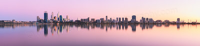 Perth and the Swan River at Sunrise, 13th September 2012