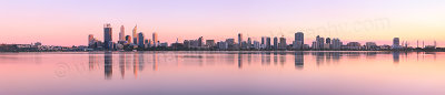 Perth and the Swan River at Sunrise, 15th September 2012