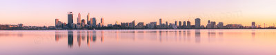 Perth and the Swan River at Sunrise, 24th September 2012