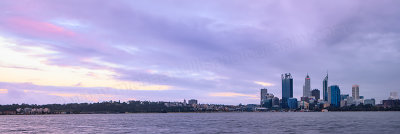 Perth and the Swan River at Sunrise, 25th September 2012