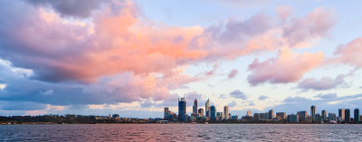 Perth and the Swan River at Sunrise, 27th September 2012