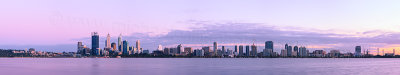 Perth and the Swan River at Sunrise, 28th September 2012